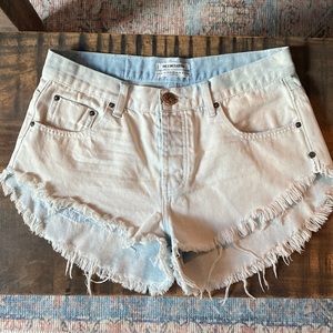 One Teaspoon High Waist Jean Shorts